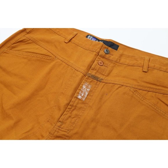 NOS Vintage 90s Marithe Francois Girbaud Mens 44x32 Baggy Loose Fit Jeans Orange - Picture 5 of 11